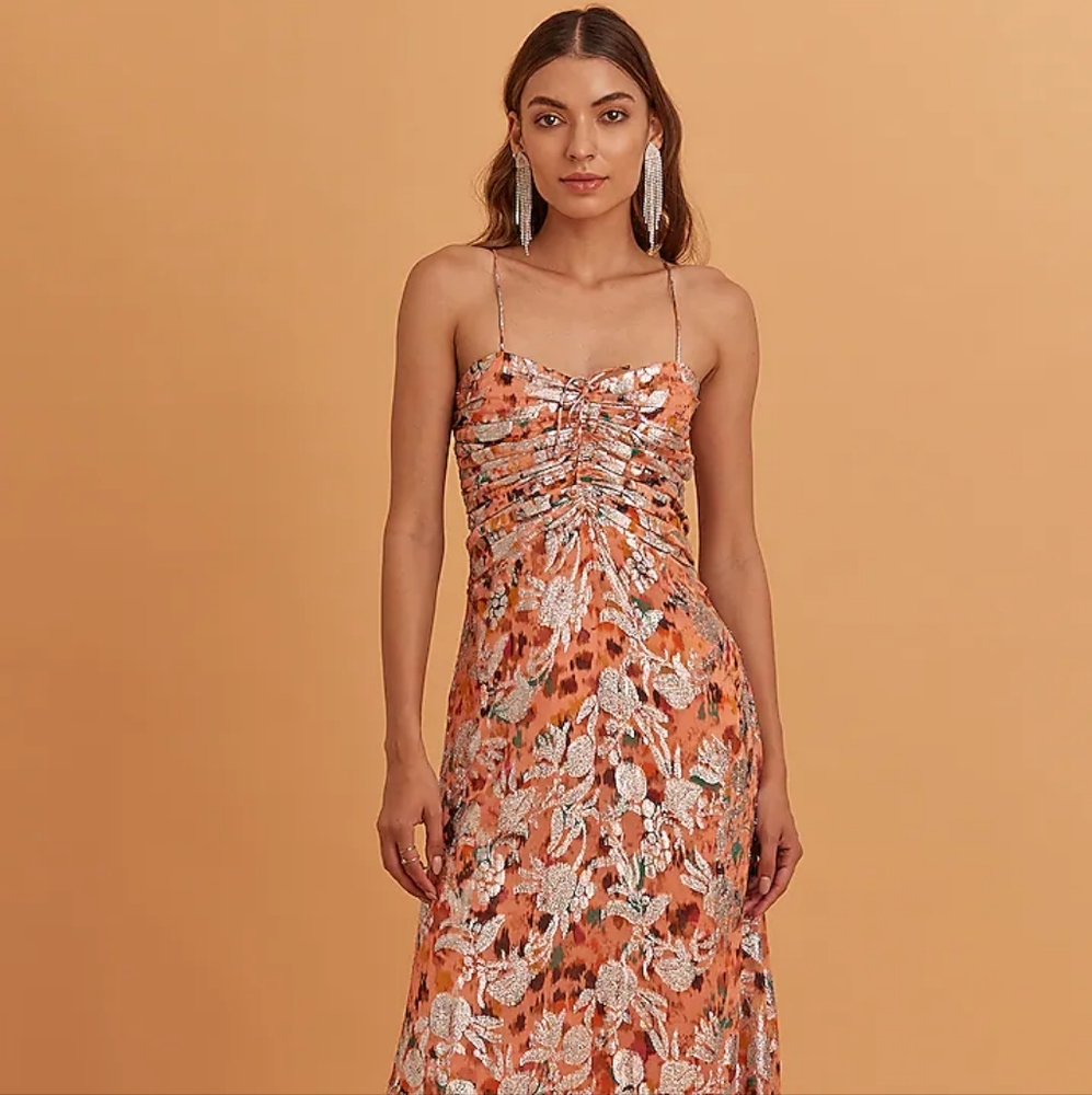 NWOT ANTHROPOLOGY VERB BY PALLAVI SINGHEE Printed color dress